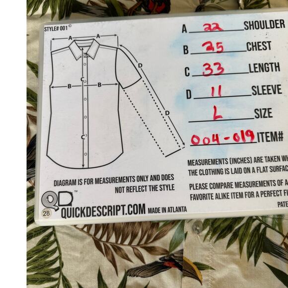 Campia Moda Vintage Floral Hawaiian Rayon Shirt - Size L button up short sleeve - Picture 6 of 7